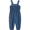 Gathered Jumpsuit, Indigo - Rompers - 2