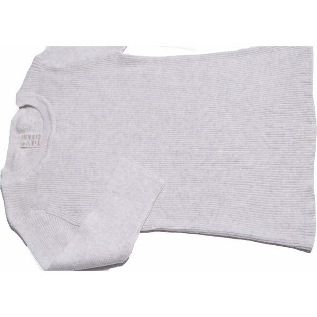 3/4 Sleeve Ribbed Crew Neck, Sugar - Shirts - 3