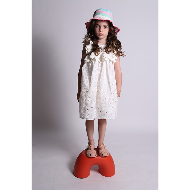Aida Ruffled Frock, Sugar - Dresses - 2