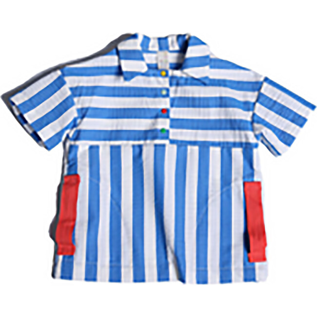 Frank Golf Shirt, Marine Mix - Polo Shirts - 1 - zoom