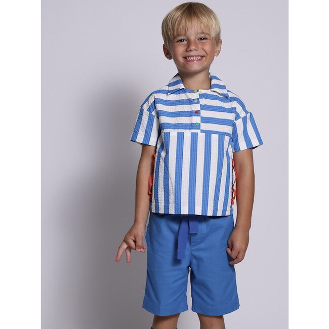 Frank Golf Shirt, Marine Mix - Polo Shirts - 2
