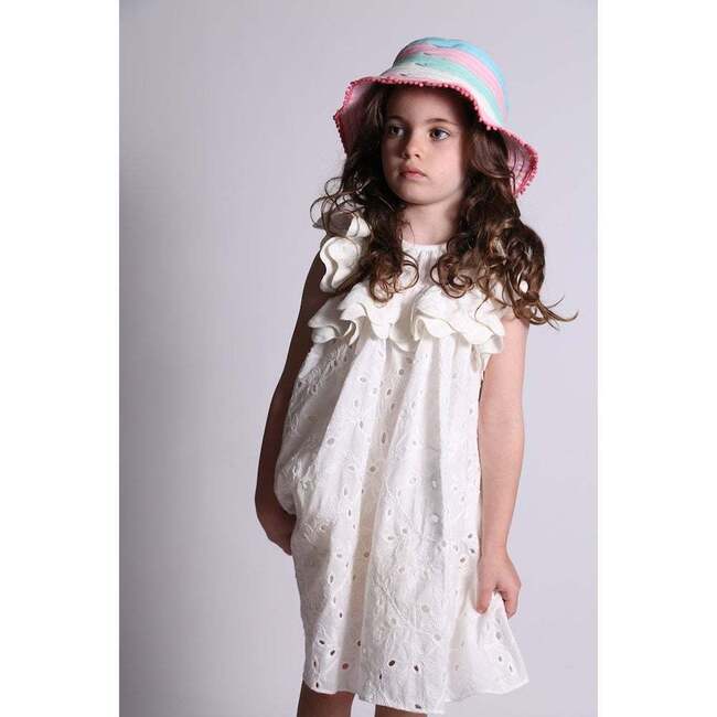 Aida Ruffled Frock, Sugar - Dresses - 7