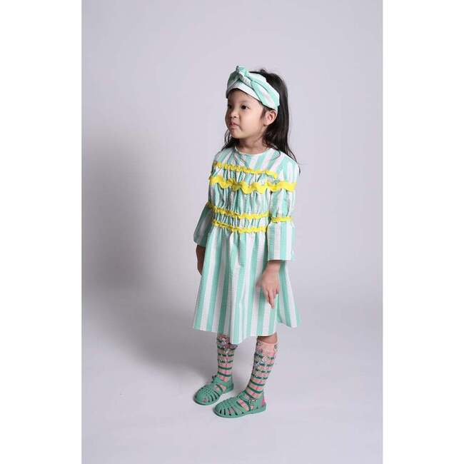Constance Bracelet Sleeve Frock, Foam Mix - Dresses - 5
