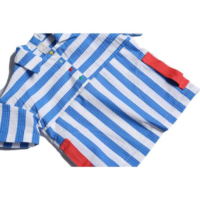 Frank Golf Shirt, Marine Mix - Polo Shirts - 4