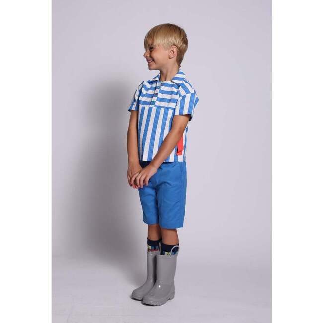 Frank Golf Shirt, Marine Mix - Polo Shirts - 5