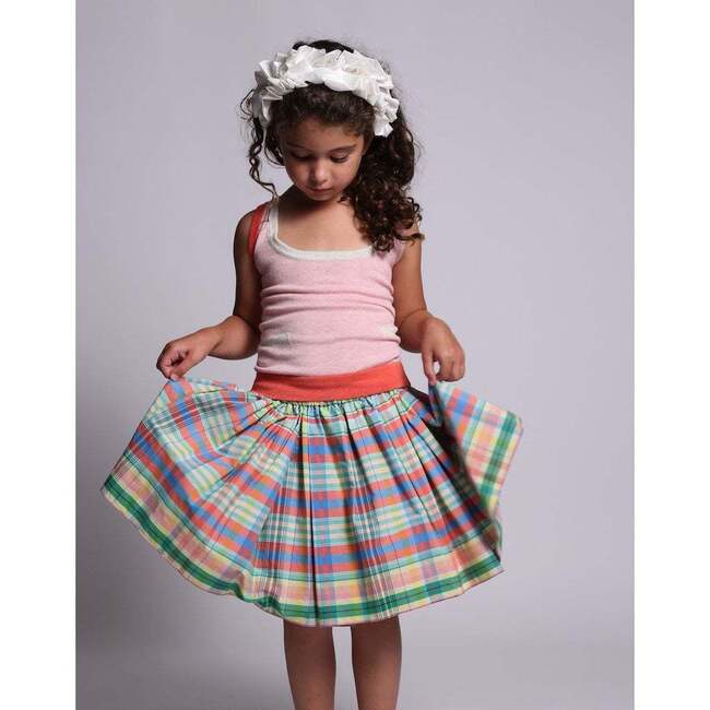 Stella Flounce Headband, Rainbow