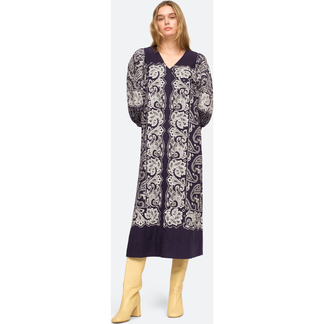 Women's Theodora Dress, Navy - Dresses - 2