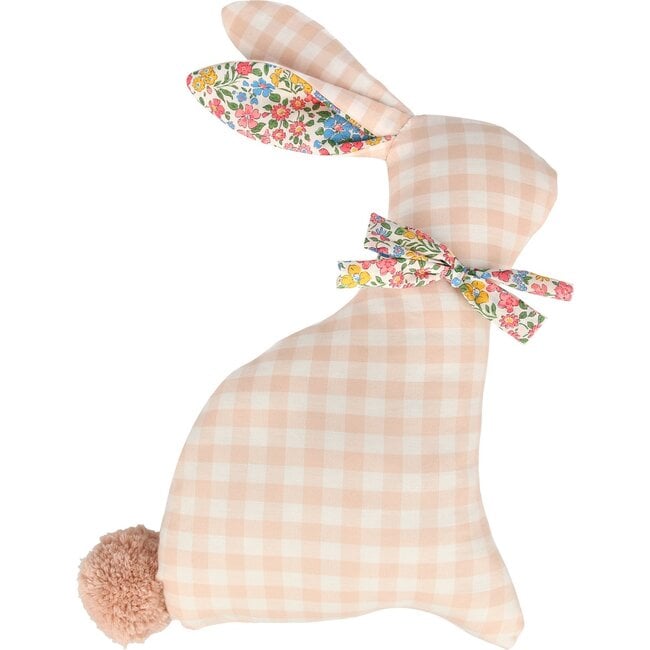 Gingham Bunny Mini Cushion