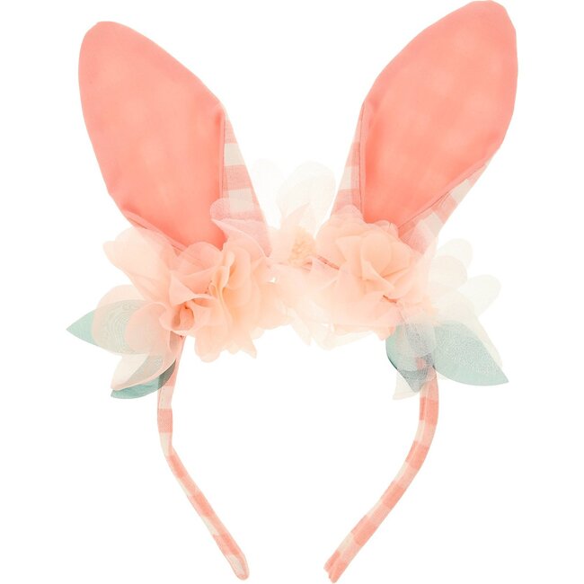 Embellished Gingham Bunny Headband - Hair Accessories - 1