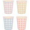 Set of 12 Gingham Cups, Multi - Drinkware - 1 - thumbnail