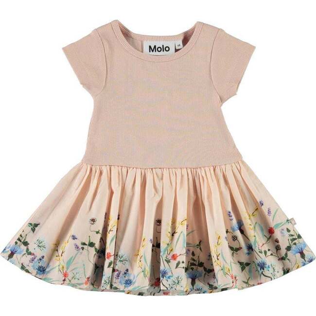 Rose Wildflower Dress, Pink - Dresses - 1