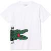 Side Croc Logo T-Shirt, White - Tees - 1 - thumbnail