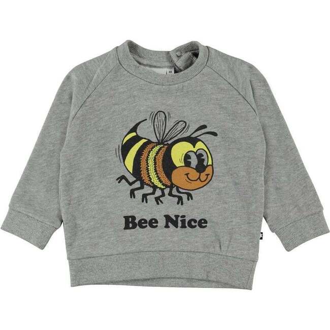 Bee Nice Sweatshirt, Gray