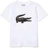 BW Croc Logo T-Shirt, White - Tees - 1 - thumbnail