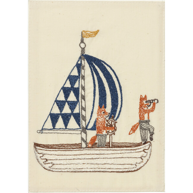 Sailboat Embroidered Card