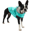 Reversible Raincoat, Neon Aqua With Iridescent - Dog Clothes - 2