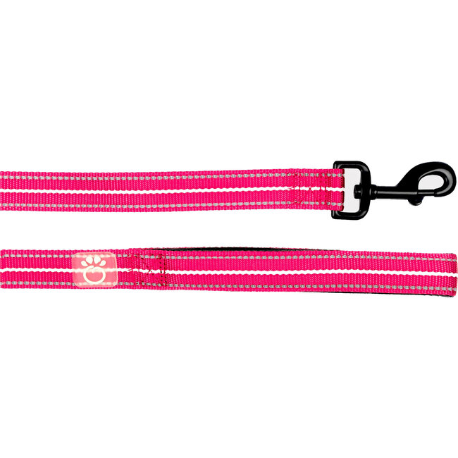 Reflective Leash, Neon Pink - Collars, Leashes & Harnesses - 1