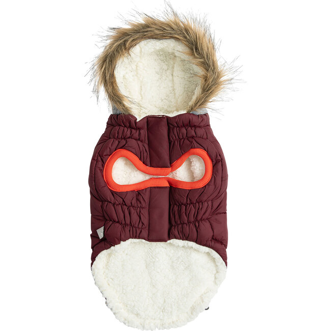 Winter Sailor Parka, Burgundy - Dog Clothes - 3
