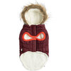 Winter Sailor Parka, Burgundy - Dog Clothes - 3