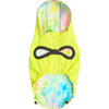 Reversible Raincoat, Neon Yellow With Tie Dye - Dog Clothes - 4