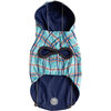 Reversible Elasto-Fit Raincoat, Navy - Dog Clothes - 4