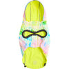 Reversible Raincoat, Neon Yellow With Tie Dye - Dog Clothes - 5