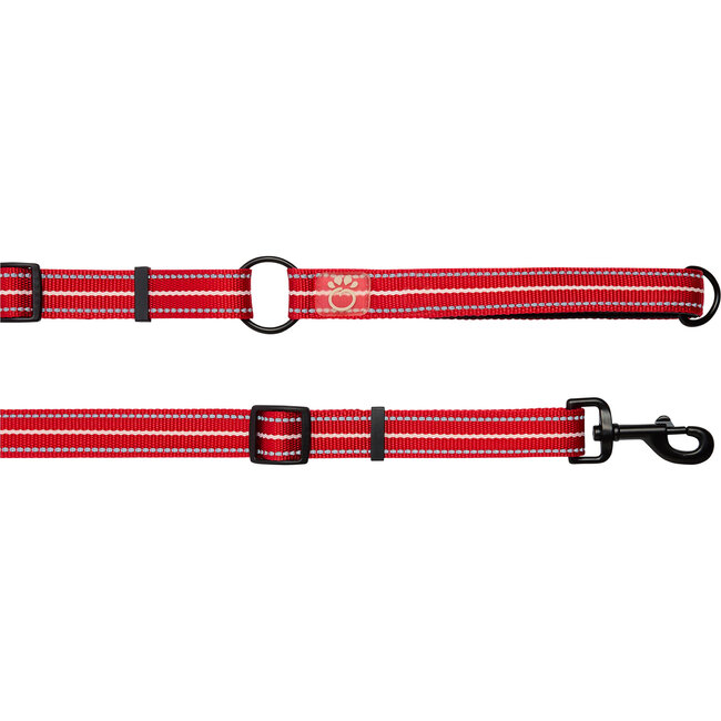 Eezy-6 Reflective Leash, Red