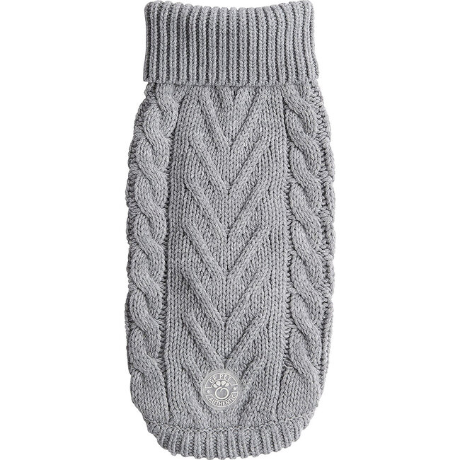 Chalet Dog Sweater, Grey - Dog Clothes - 1