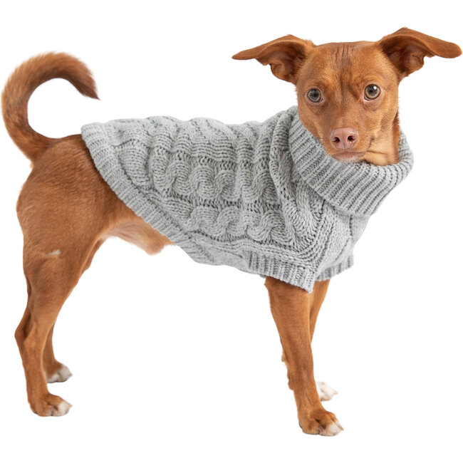 Chalet Dog Sweater, Grey