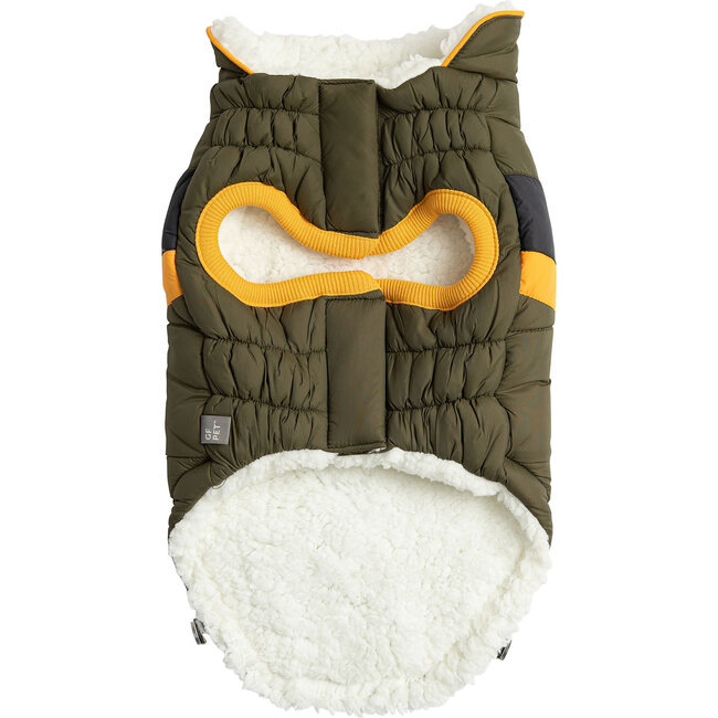 Alpine Puffer, Dark Khaki - Dog Clothes - 3