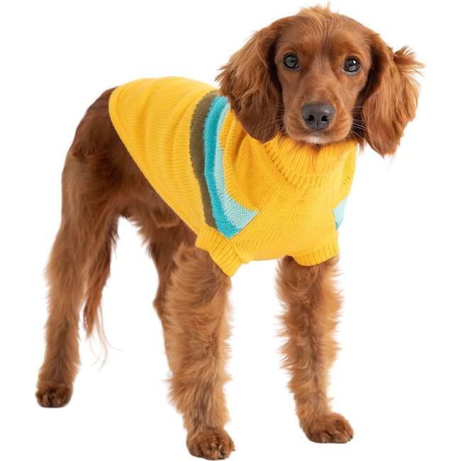 Alpine Sweater, Yellow - Dog Clothes - 3