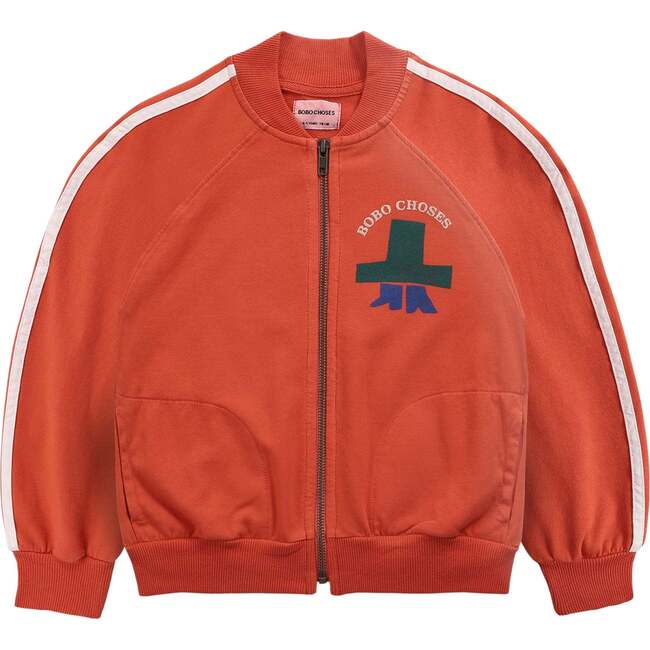 Sweatshirt I'm Poet Zipped, Orange - Sweatshirts - 1