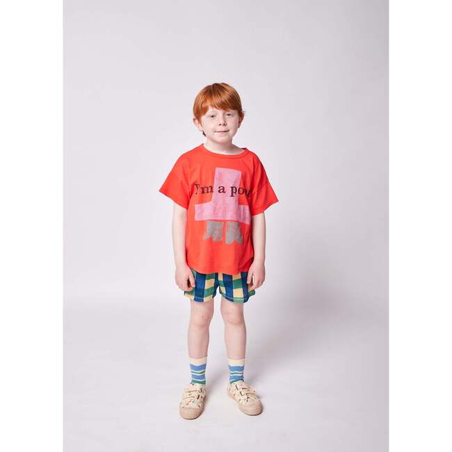 I'm Poet Sleeve Tee, Red - T-Shirts - 2