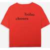 I'm Poet Sleeve Tee, Red - T-Shirts - 5