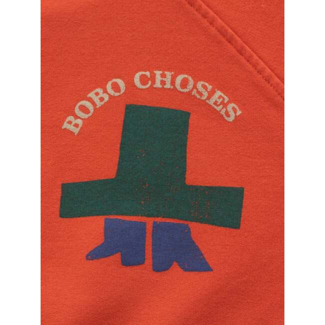 Sweatshirt I'm Poet Zipped, Orange - Sweatshirts - 6