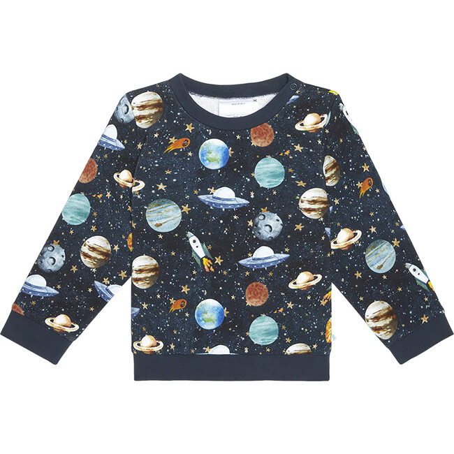 Long Sleeve Sweatshirt, Cosmic Galaxy - Sweatshirts - 1