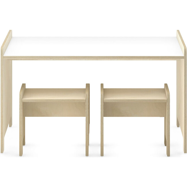 Juno Playtable And Stools Set, Natural - Play Tables - 3
