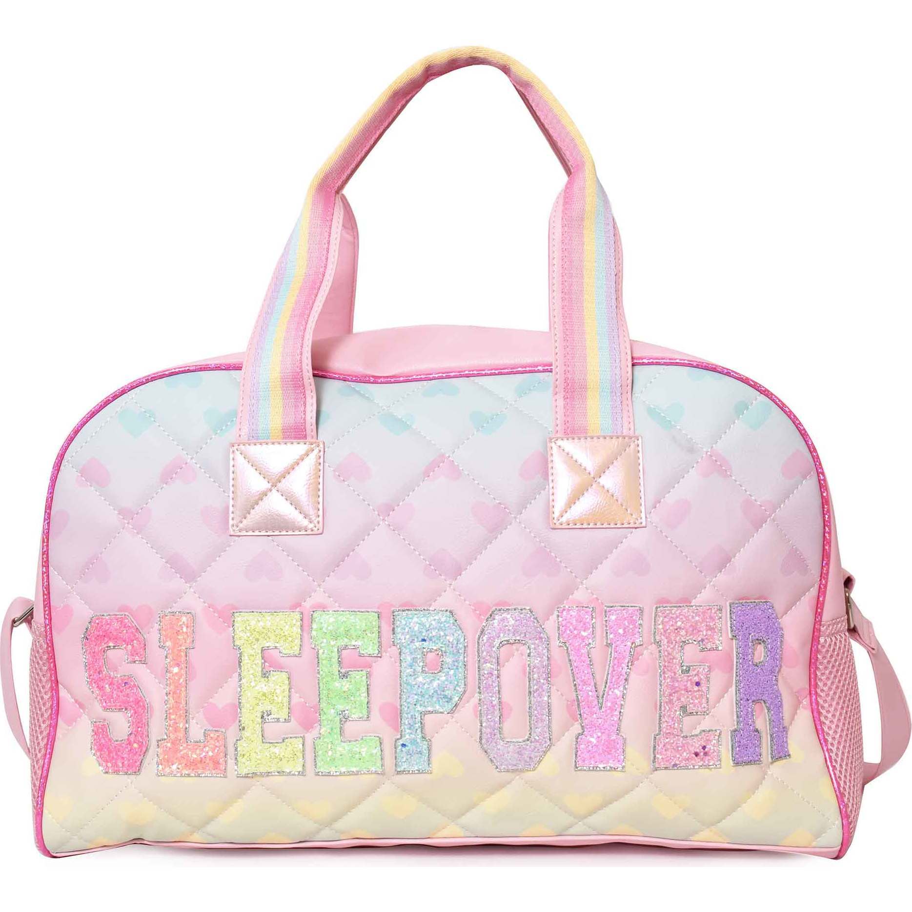 Roffatide Anime Kuromi Foldable Duffle Bag 35L Sleepover Bag pour Filles garçons Portable Weekender Tote de Nuit pour Voyage Gym Danse Idéal pour Noël Nouvel an
