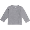 The Garter Stitch Sweater, Heather Grey - Sweaters - 1 - thumbnail