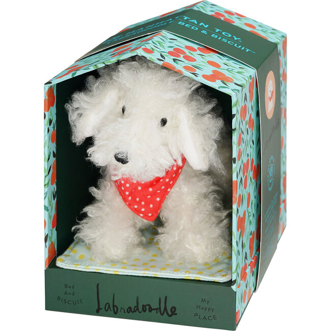 Bed & Biscuit Doghouse Play Set with Mini-Labradoodle Plush Dog