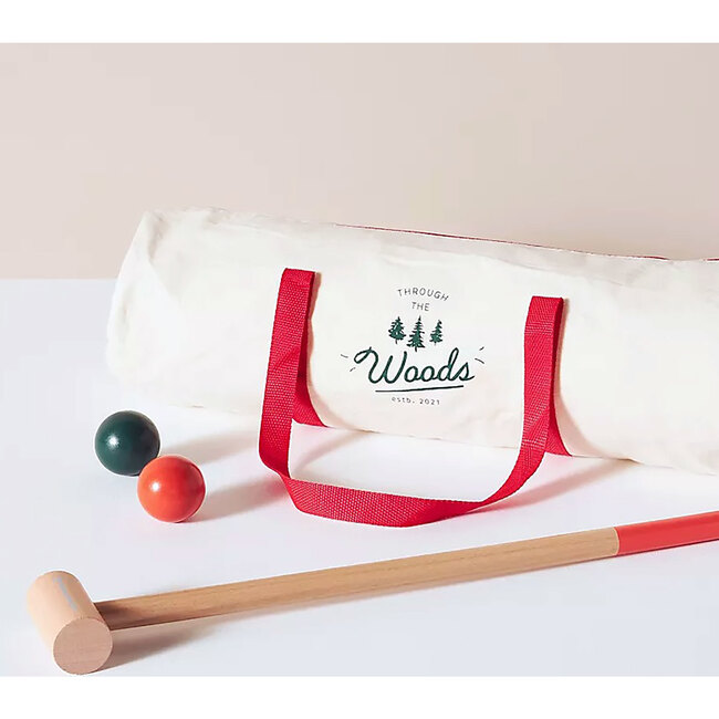 Through The Woods Two-Player 11-Piece Croquet Set with Travel Storage Bag - Outdoor Games - 4
