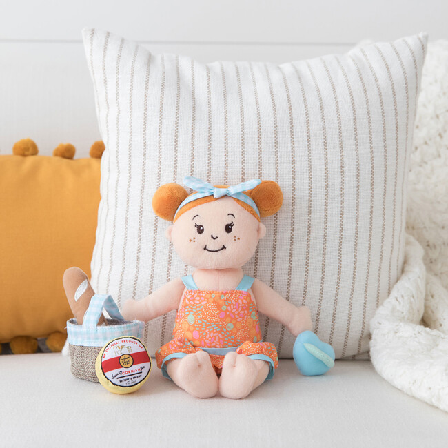Wee Baby Stella Al Fresco Peach 12" Soft Baby Doll Set - Dolls - 5