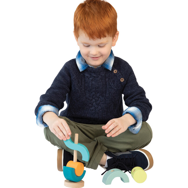 Boom Shock-a-Locka Wooden Stacking Toy - Stackers - 4