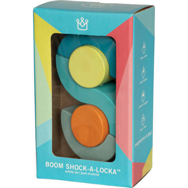 Boom Shock-a-Locka Wooden Stacking Toy - Stackers - 5