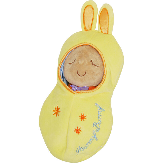 Snuggle Pod Hunny Bunny Beige First Baby Doll with Cozy Sleep Sack - Dolls - 1