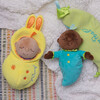 Snuggle Pod Hunny Bunny Beige First Baby Doll with Cozy Sleep Sack - Dolls - 5