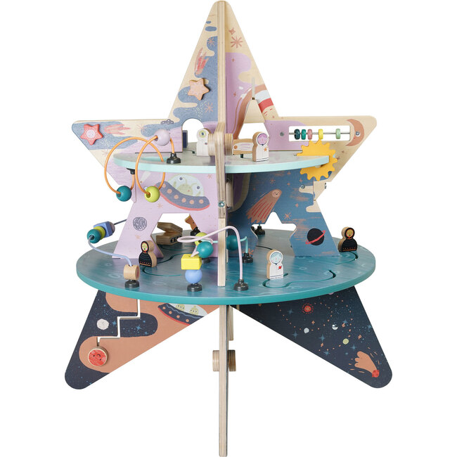 Celestial Star Explorer Wooden Toddler Activity Center - Developmental Toys - 1
