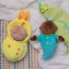 Snuggle Pod Sweet Pea Brown First Baby Doll with Cozy Sleep Sack - Dolls - 6