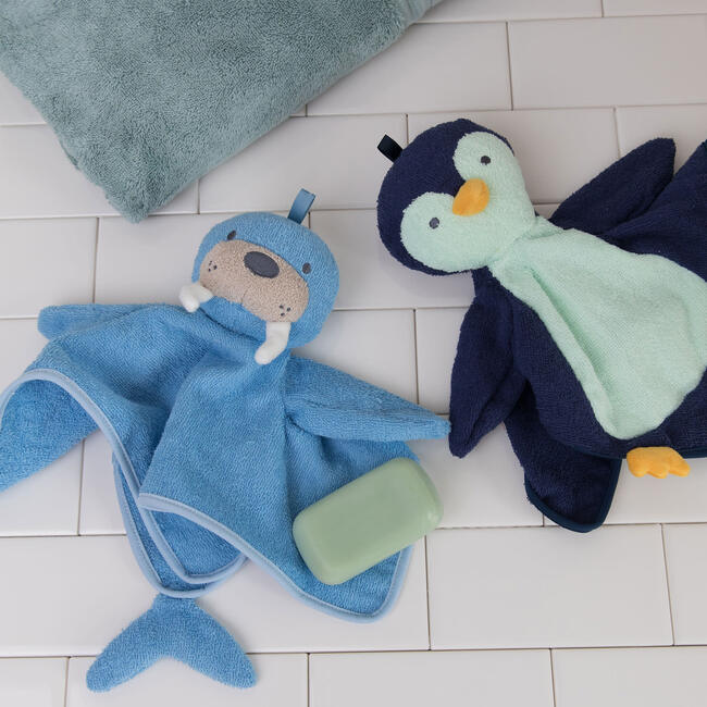 Walter Walrus Scrub-a-Dubbie Washcloth and Bathing Mitt Puppet - Bath Toys - 5