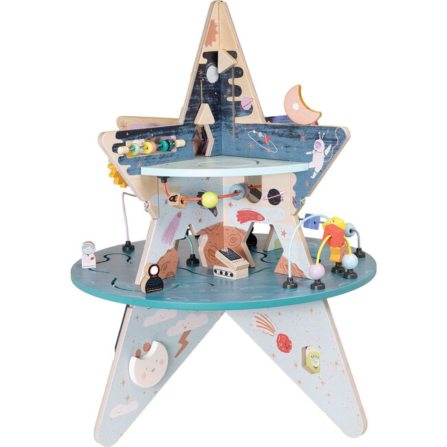 Celestial Star Explorer Wooden Toddler Activity Center